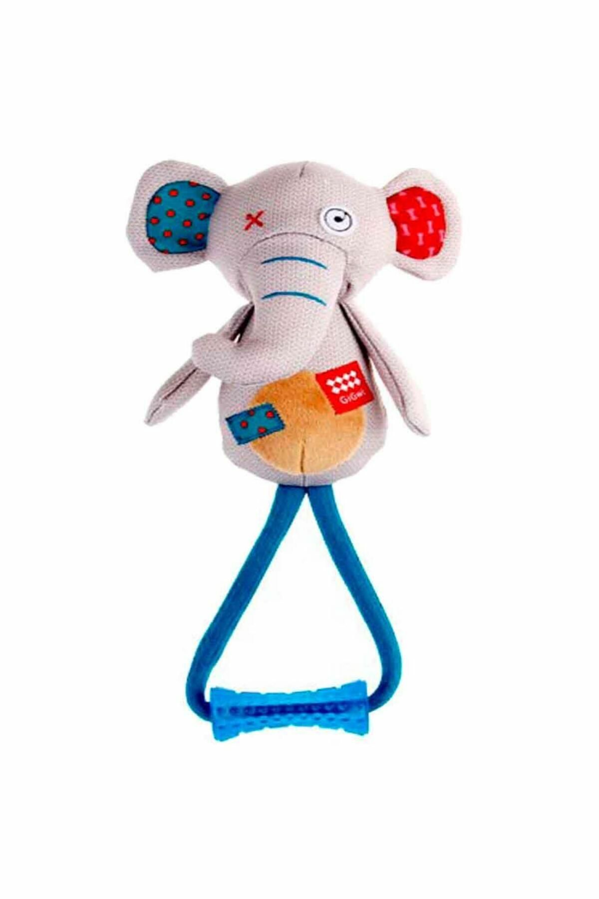 Gigwi Köpek Oyuncağı Plush Öten Fil Diş Kaşıyıcılı