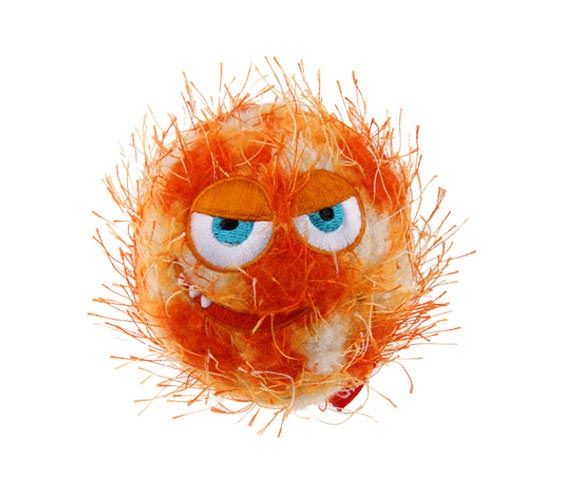 GiGwi 6202 Crazy Ball Çılgın Kirpi Top 6 cm Turuncu