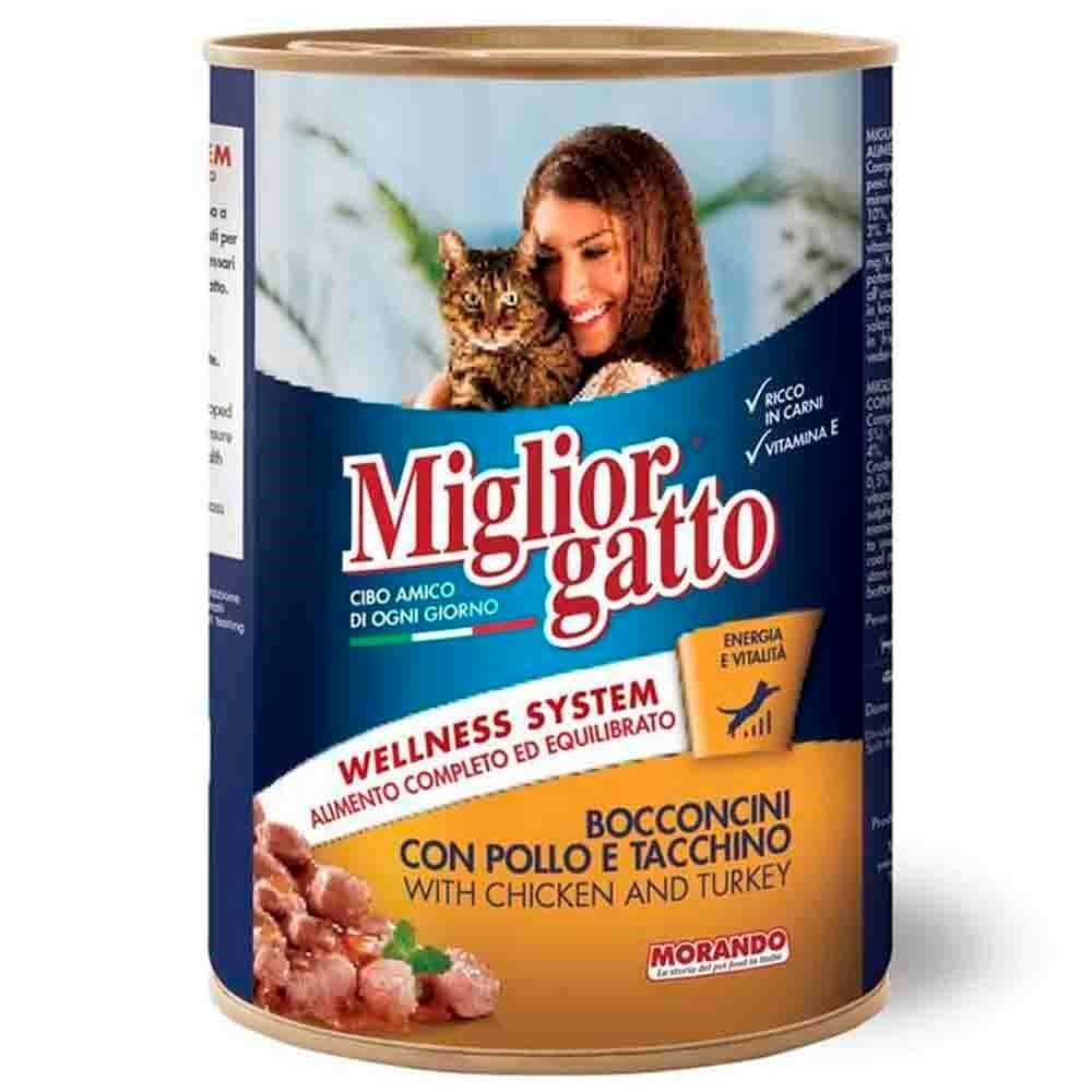 Miglior Gatto Tavuk Ve Hindili Konserve Kedi Maması 405 gr