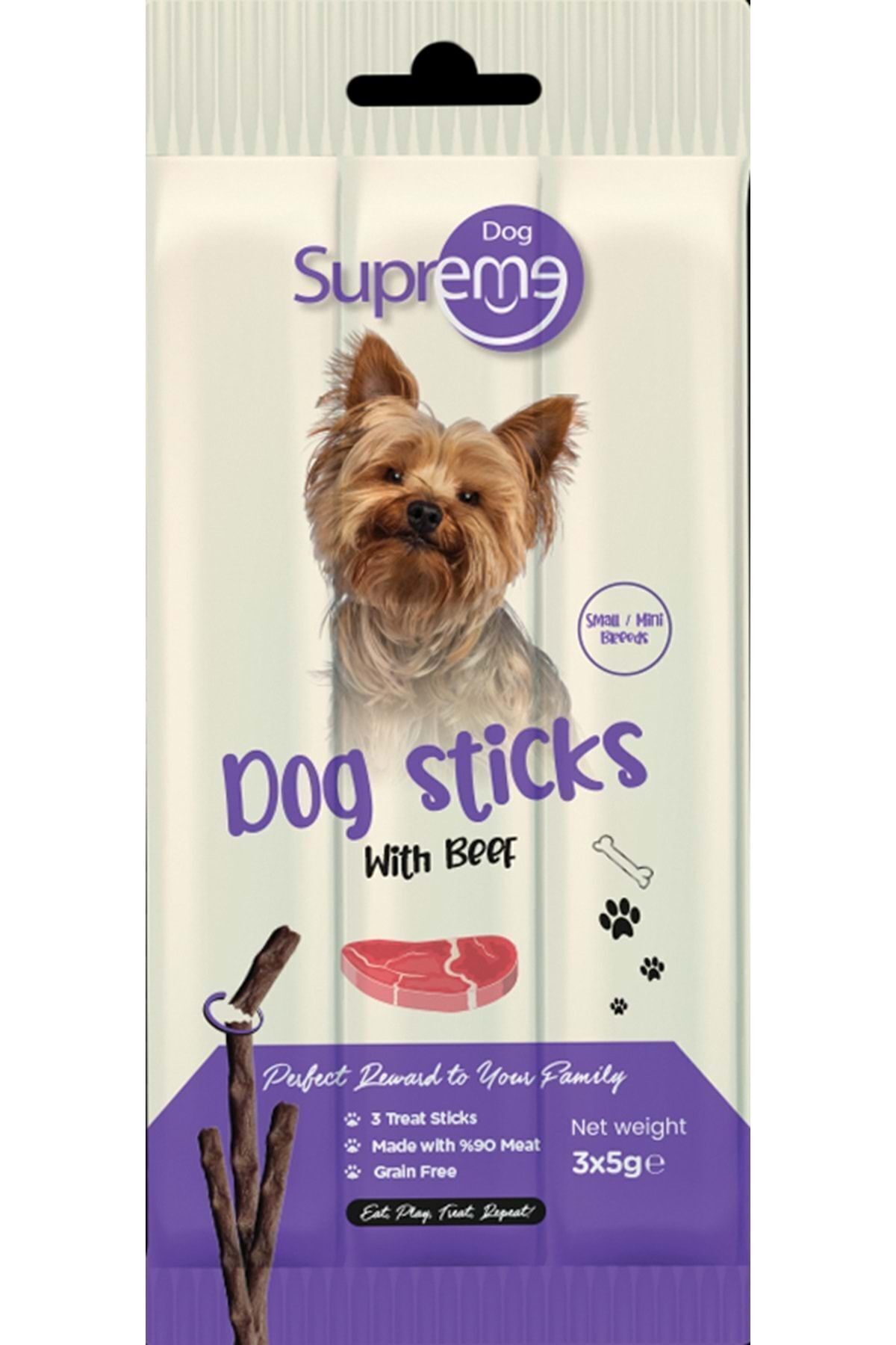 Supreme Dog Sığır Etli Ödül Çubuk 3x5 gr X 6 Adet