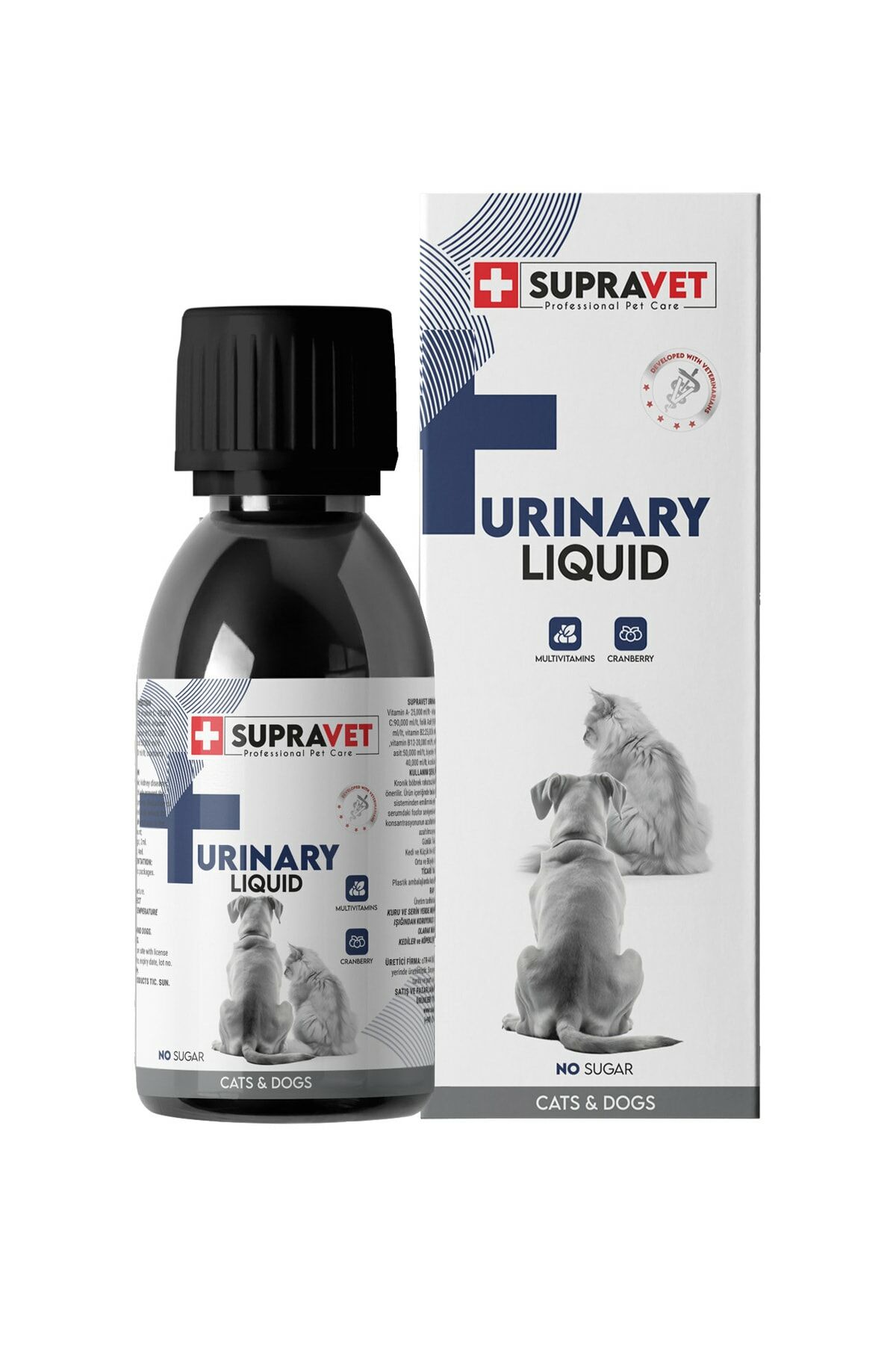 Supravet Urinary Kedi ve Köpek İçin idrar Sağlığı Sistem Destekleyici Sıvı Damla 100ml
