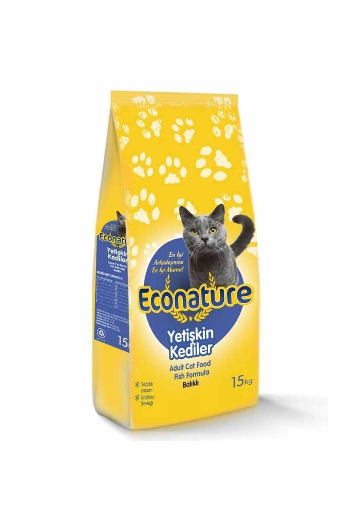 Econature Balıklı Yetişkin Kedi Maması 15 Kg