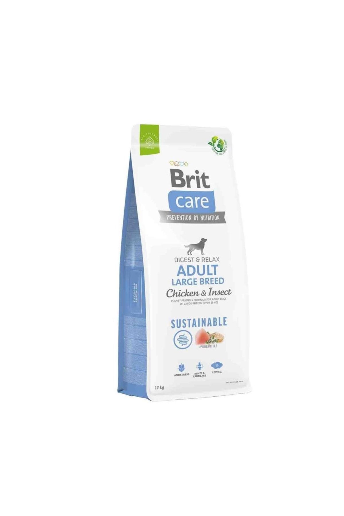 Brit Care Digest Relax Tavuklu Larvalı Büyük Irk Yetişkin Köpek Maması 12 Kg