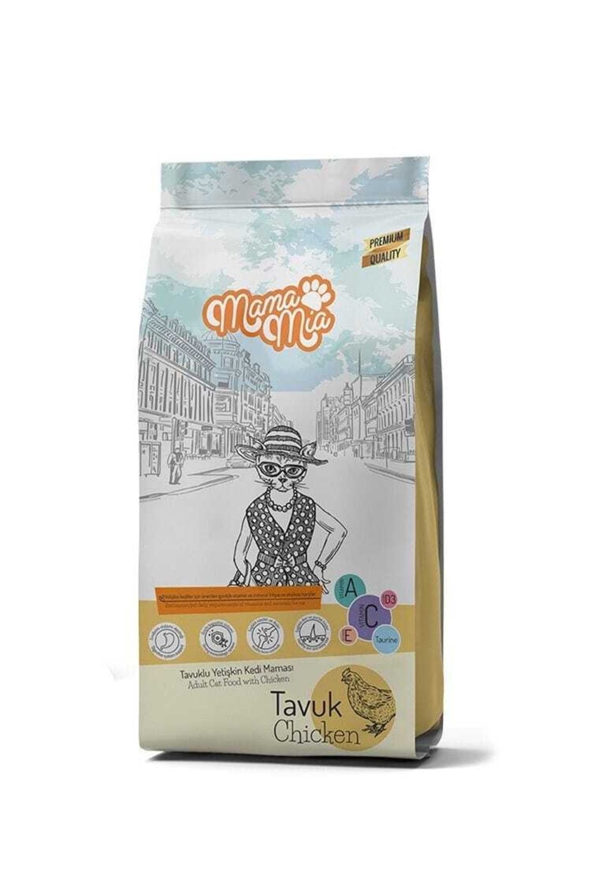 Mama Mia Tavuklu Yetişkin Kedi Maması 15 G