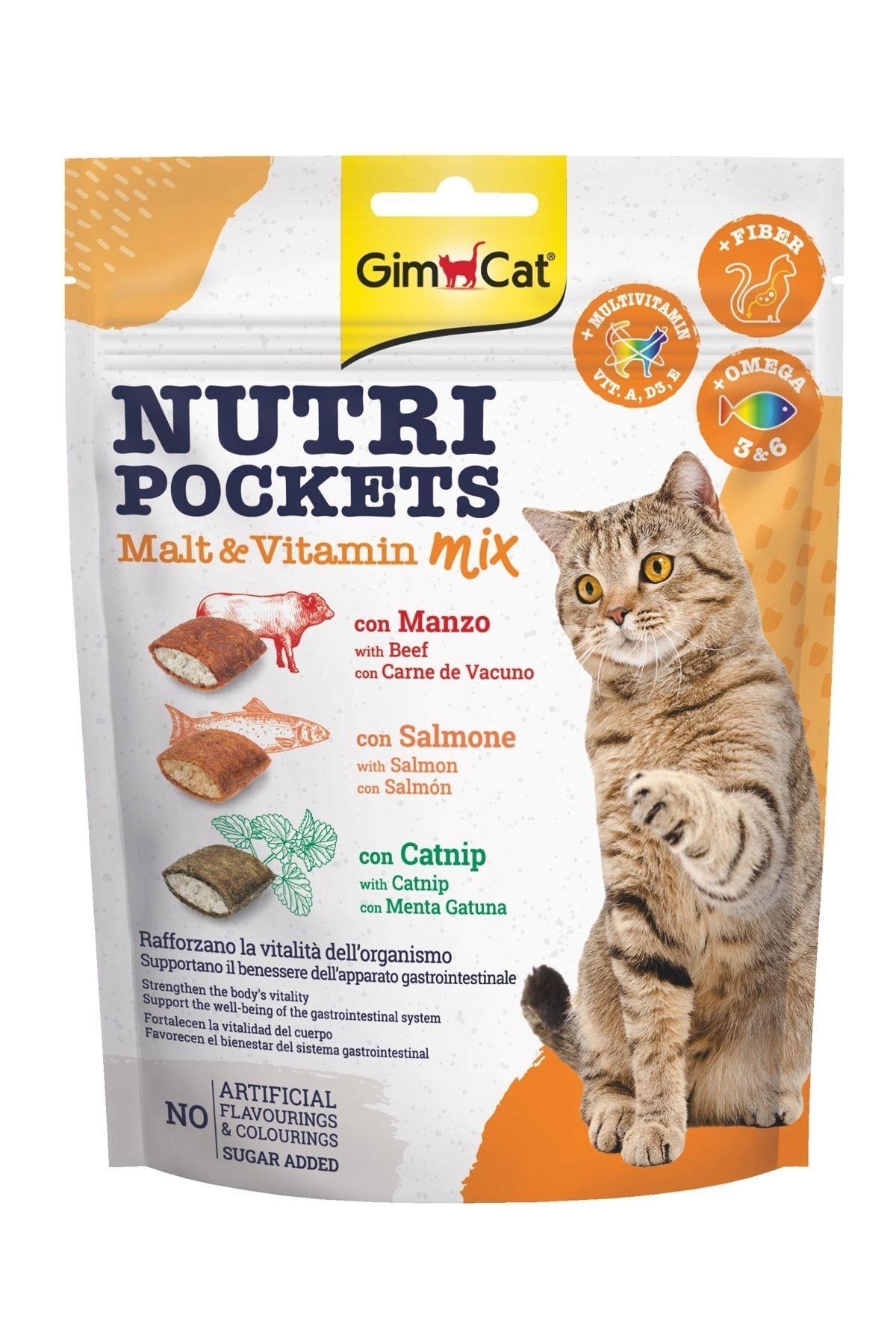 Gimcat Nutripockets Kedi Ödülü Malt&multivitamin 150gr