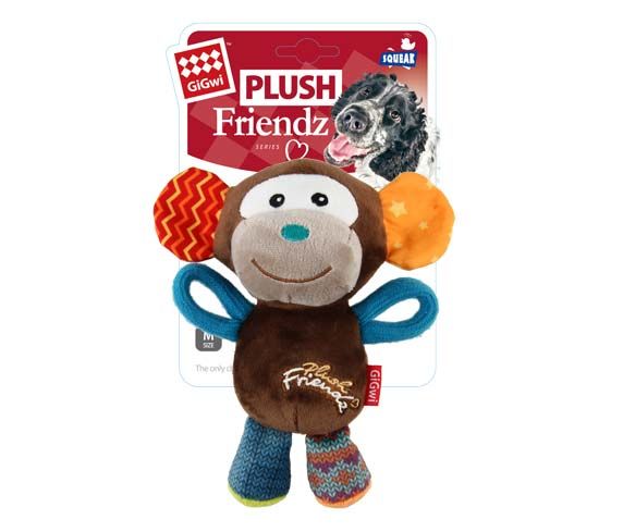 Gigwi Köpek Oyuncağı Plush Friendz Sesli Peluş Maymun