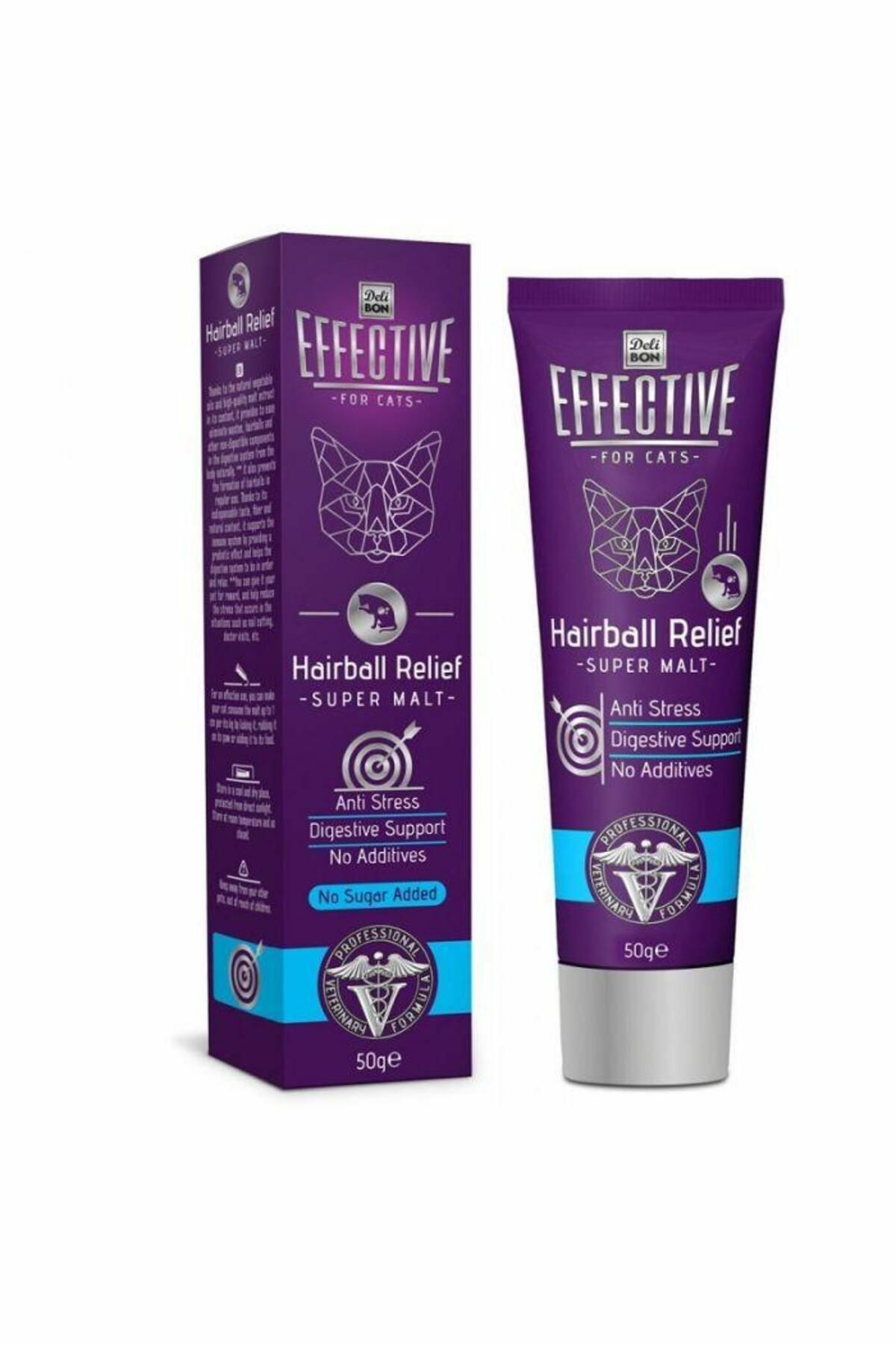 Delibon Effective Hairball Relief Super Kedi Tüy Yumak Engelleyici Malt 50g