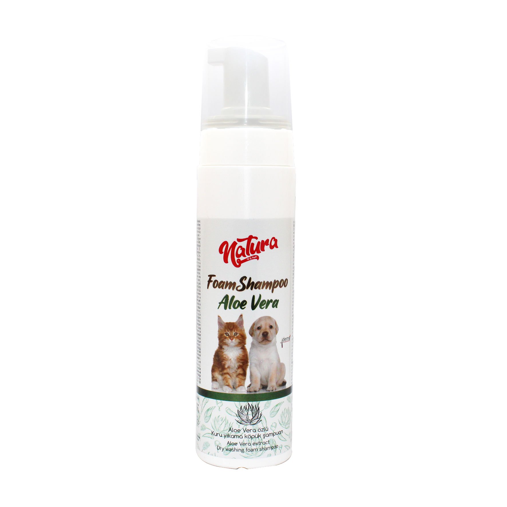 Natura Foam Shampoo Aloe Vera Ekstraktlı Köpük Şampuan 200 Ml