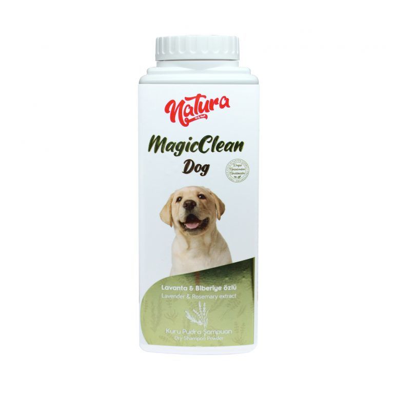 Natura Köpek Kuru Pudra Toz Şampuan 150 Gr Lavanta Biberiye Özlü Magic Clean Dog
