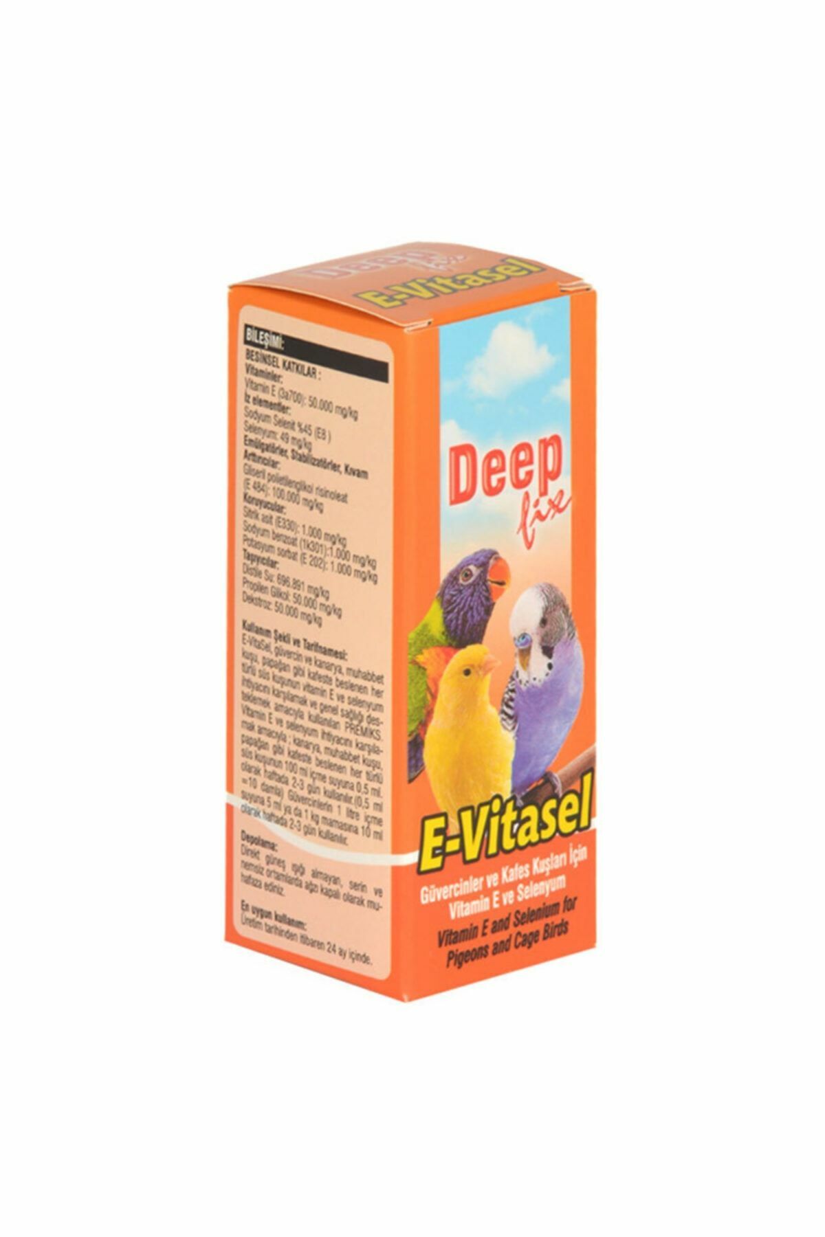 Deep E-Vitasel 30 ml Kuş E Vitamini-Selenyum
