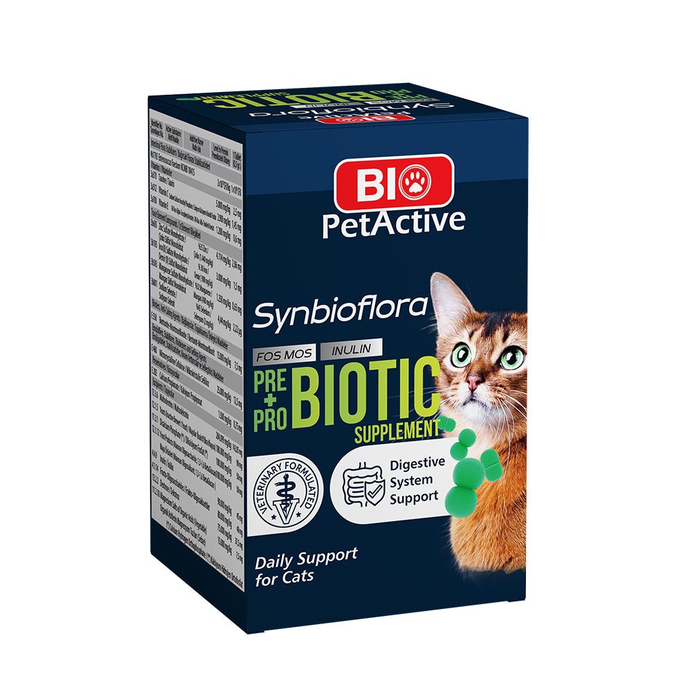 Bio PetActive Synbioflora Probiotic 0,5 60 Tablet Kedi Vitamini 30 Gr