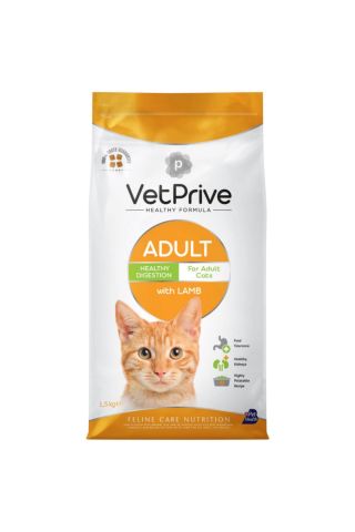 VetPrive Kuzu Etli Yetişkin Kedi Maması 1.5 Kg