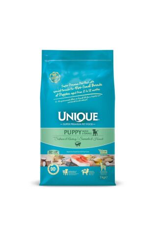 Unıque Küçük Irk Somonlu Hamsili Yavru Köpek Maması 3 Kg