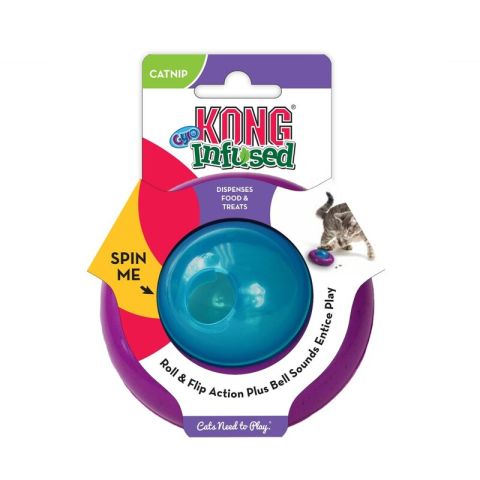 Kong İnfused Cat Gyro Kediotlu Ve Zilli Kedi Top Oyuncağı
