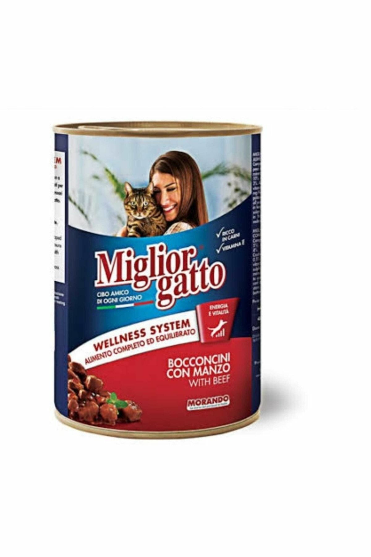 Miglior Gatto Sığır Etli Yetişkin Kedi Konservesi 405 Gr X 24 Adet
