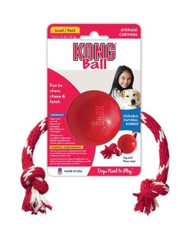 Kong İpli Top Köpek Oyuncağı Small 6.5 Cm