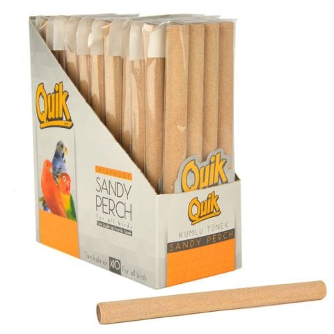 Quik Kuşlar Için Kumlu Tünek 4 Adet 19 Cm