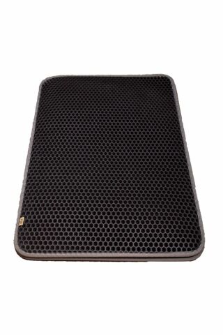 Cattie Altıgen Model Kum Toplayıcı Fonksiyonel Kedi Paspası Gri 37x50cm