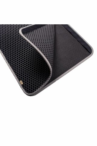 Cattie Altıgen Model Kum Toplayıcı Fonksiyonel Kedi Paspası Gri 37x50cm