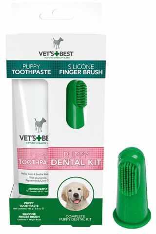 Vet's Best Yavru Köpekler Için Diş Ve Ağız Bakım Seti 100 gr