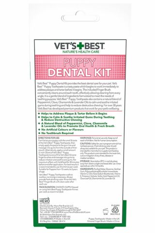 Vet's Best Yavru Köpekler Için Diş Ve Ağız Bakım Seti 100 gr