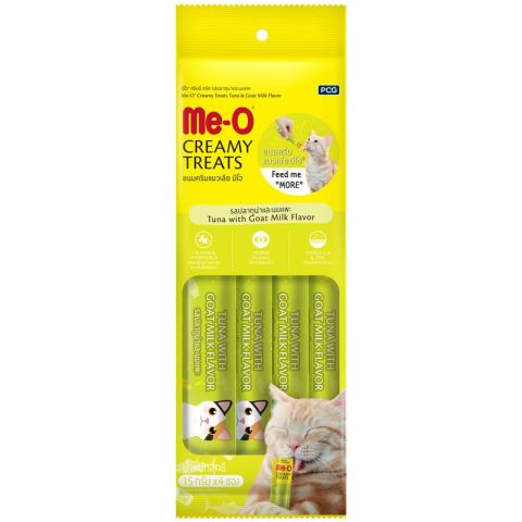 Me-o Ton Balığı ve Keçi Sütlü Krema Kedi Ödülü 4x15gr
