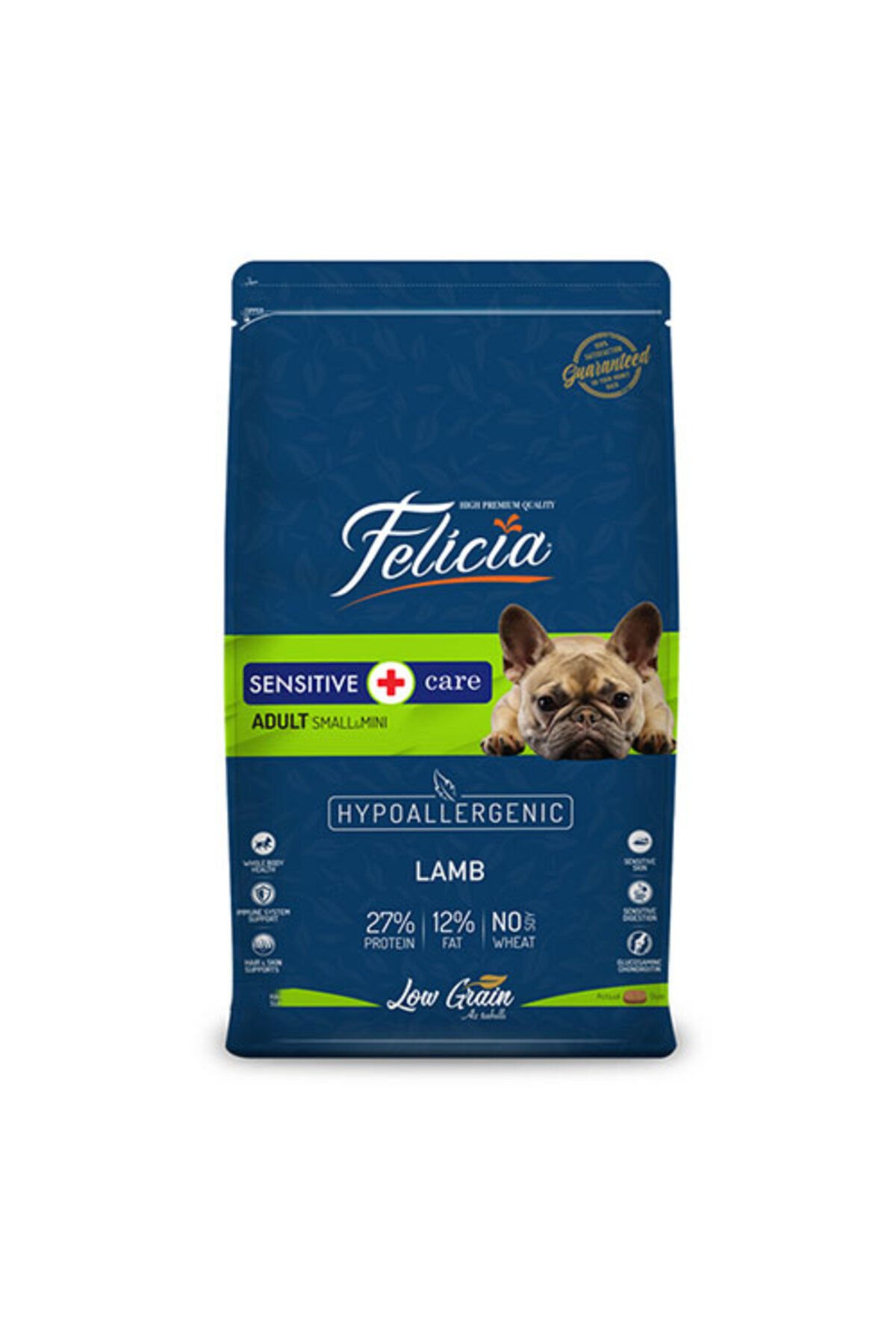 Felicia Yetişkin Kuzulu Small/mini Az Tahıllı Hypoallergenic Köpek Maması 3 kg