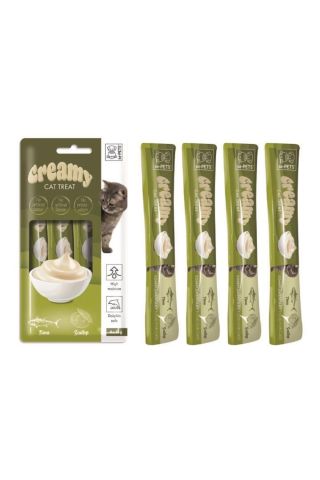 M-PETS Creamy Ton Balıklı Deniz Taraklı Kedi Ödülü 4x15gr