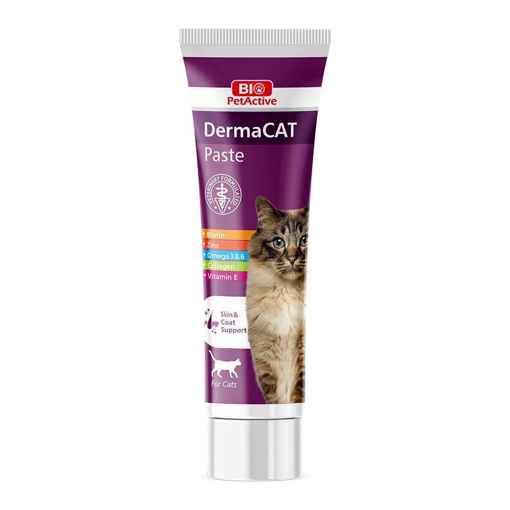 Bio PetActive Derma Cat Cilt Sağlığı Destekleyici Kedi Vitamin Macunu 100 Ml