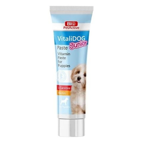 Bio Pet Active Vitalidog Junior L-karnitin Ve Biotin Yavru Köpek Macunu 100ml