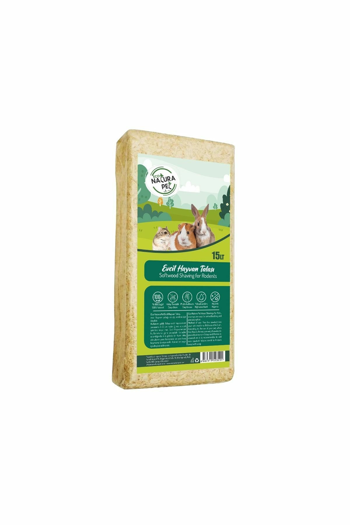 Natura Kemirgen Talaşı 15l