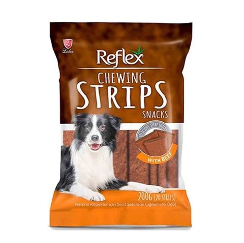 Reflex Biftekli Şerit Şeklinde Çiğnemelik 200 gr Köpek Ödülü
