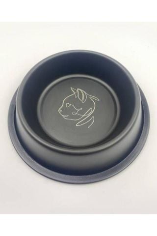 Playfull Desenli Çelik Mama ve Su Kabı 8 Oz