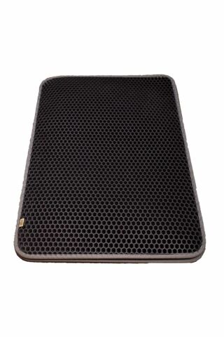 Cattie Altıgen Model Kum Toplayıcı Fonksiyonel Kedi Paspası Gri 50x75cm