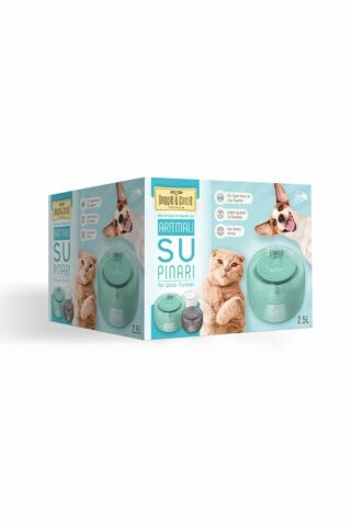 Doggie & Cattie Arıtmalı Kedi ve Köpek Otomatik Su Pınarı 2,5 L (Yeşil)